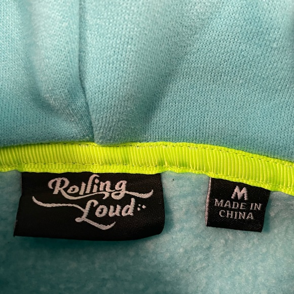 ROLLING LOUD MOTO RACING FLAMES FRENCH TERRY HOODIE size Medium - Picture 8 of 8